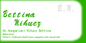 bettina mihucz business card